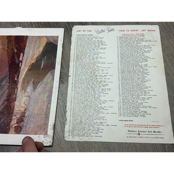 How to Draw and Paint Landscapes Art Book # 8 By Walter Foster Paperback 1965 - Picture 6 of 6